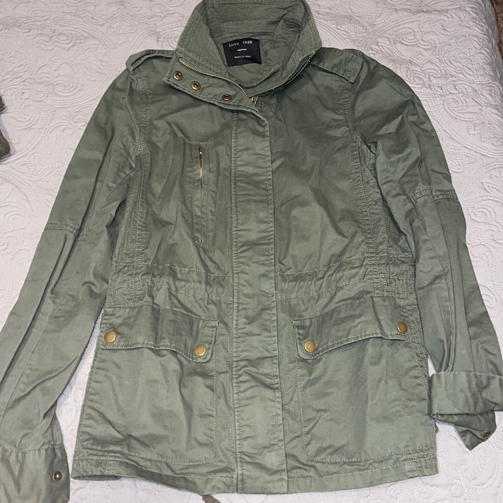 LOVE TREE Women’s Green Jacket Size M! NEVER WORN